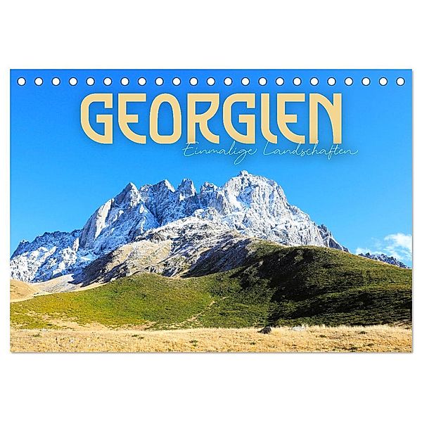 Georgien - Einmalige Landschaften (Tischkalender 2024 DIN A5 quer), CALVENDO Monatskalender, SF