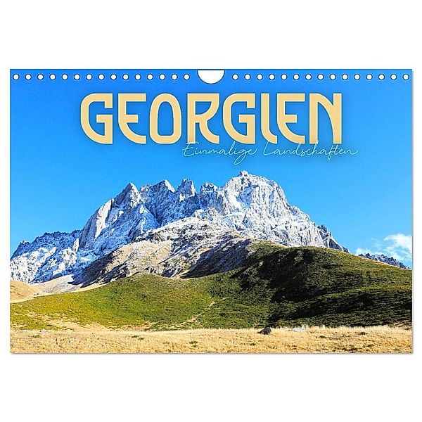 Georgien - Einmalige Landschaften (Wandkalender 2024 DIN A4 quer), CALVENDO Monatskalender, SF
