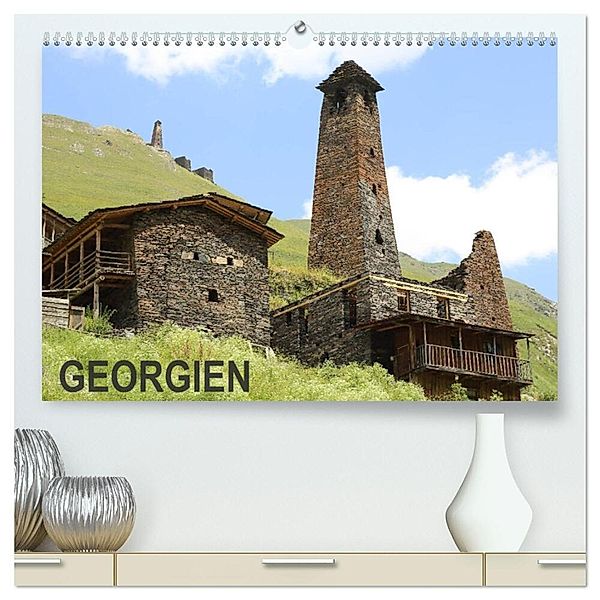 GEORGIEN (hochwertiger Premium Wandkalender 2024 DIN A2 quer), Kunstdruck in Hochglanz, huttwil (schweiz), samuel schmid