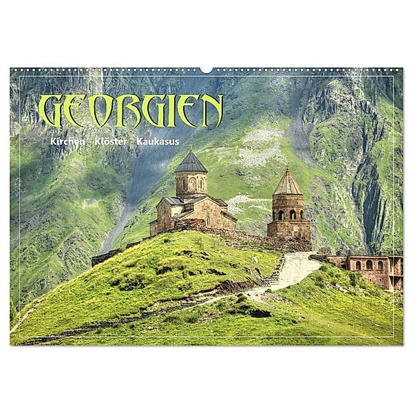 Georgien - Kirchen Klöster Kaukasus (Wandkalender 2025 DIN A2 quer), CALVENDO Monatskalender, Calvendo, Dirk Stamm