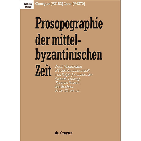 Georgios (#2183) - Leon (#4270), Ralph-Johannes Lilie, Claudia Ludwig, Thomas Pratsch, Beate Zielke, et al.