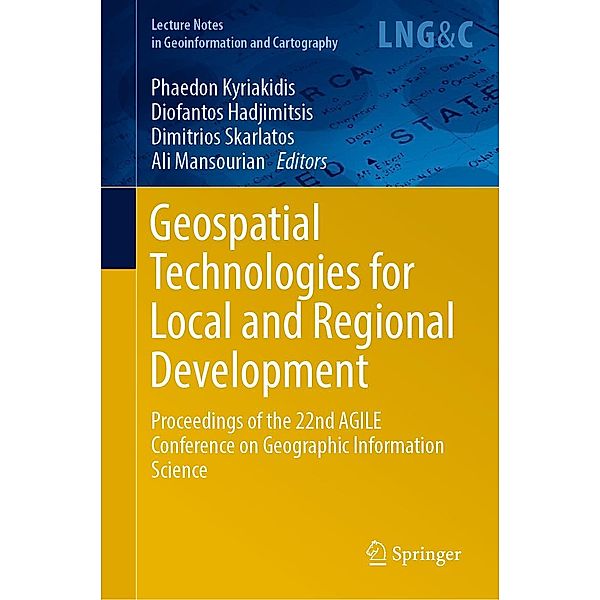 Geospatial Technologies for Local and Regional Development / Lecture Notes in Geoinformation and Cartography