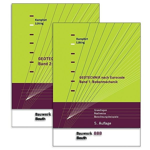 Geotechnik nach Eurocode, 2 Bde..Bd.1+2, Hans-Georg Kempfert, Jan Lüking