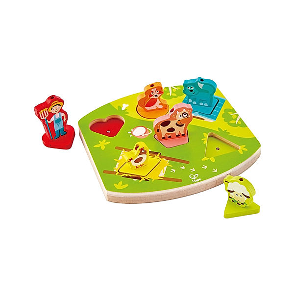 Hape Geräusche-Puzzle BAUERNHOF 7-teilig