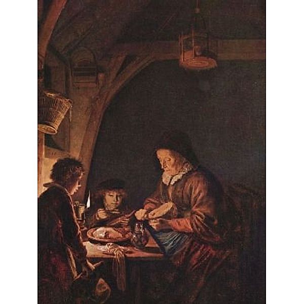 Gerard Dou - Brotschneidende alte Frau - 1.000 Teile (Puzzle)