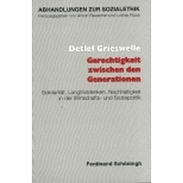 Gerechtigkeit zwischen den Generationen, Detlef Grieswelle