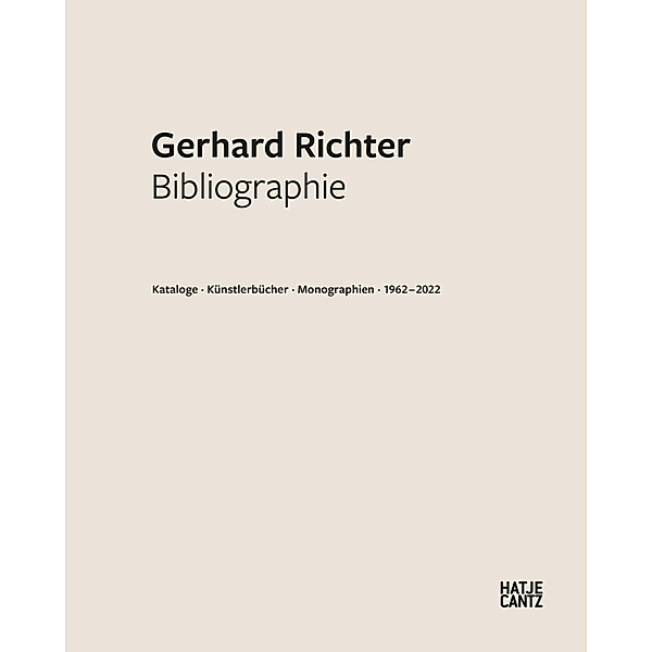 Gerhard Richter. Bibliographie, Gerhard Richter Archive, Dietmar Elger, Heinrich Miess, Gunnar Schmidt