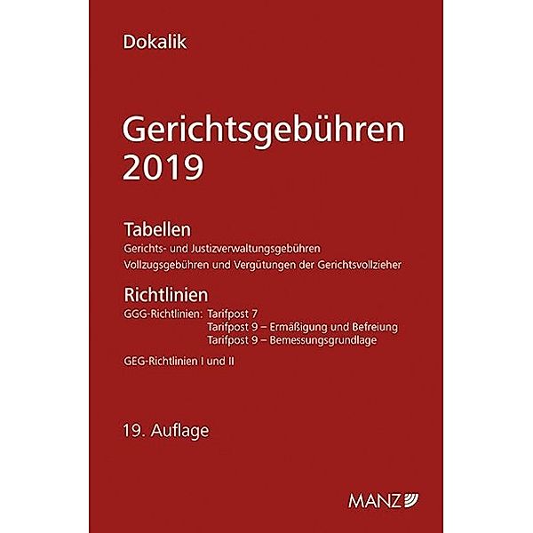 Gerichtsgebühren - 2019