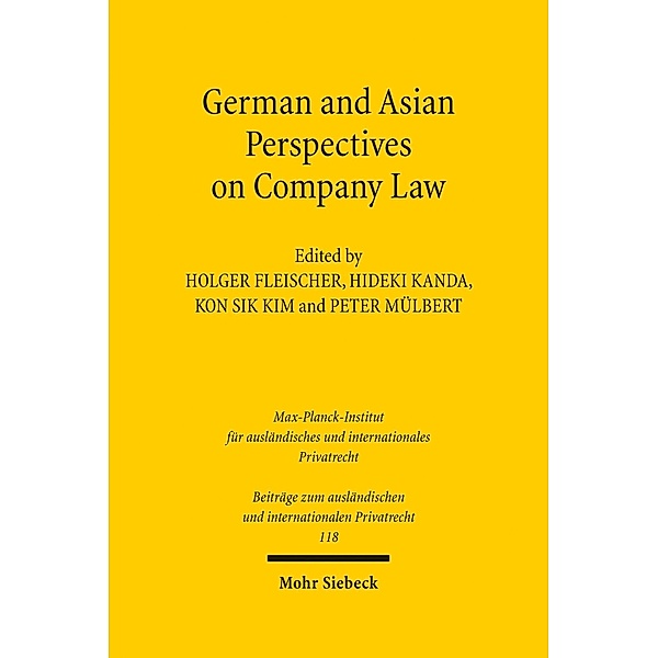 German and Asian Perspectives on Company Law