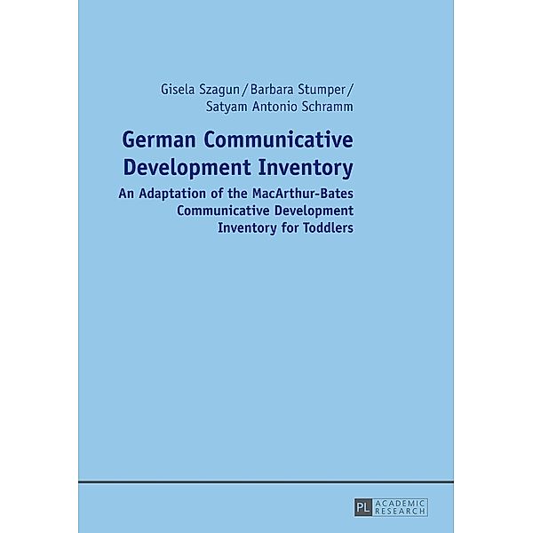 German Communicative Development Inventory, Gisela Szagun, Barbara Stumper, Satyam Antonio Schramm