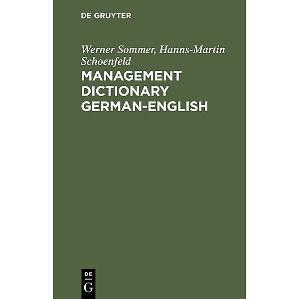 German-English, Werner Sommer, Hanns-Martin Schoenfeld