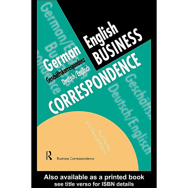German/English Business Correspondence, Paul Hartley, Gertrud Robins