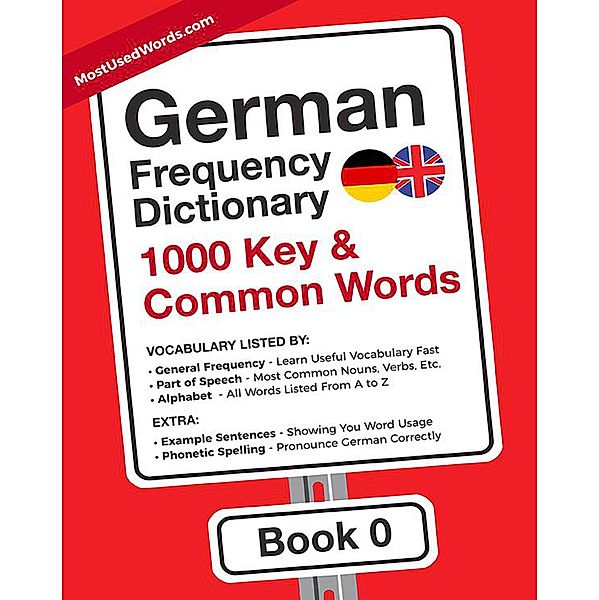 German Frequency Dictionary - 1000 Key & Common German Words in Context (German-English, #0) / German-English, MostUsedWords Com