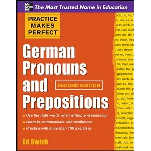 German Pronouns and Prepositions, Ed Swick