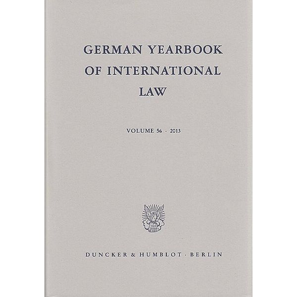 German Yearbook of International Law / Jahrbuch für Internationales Recht