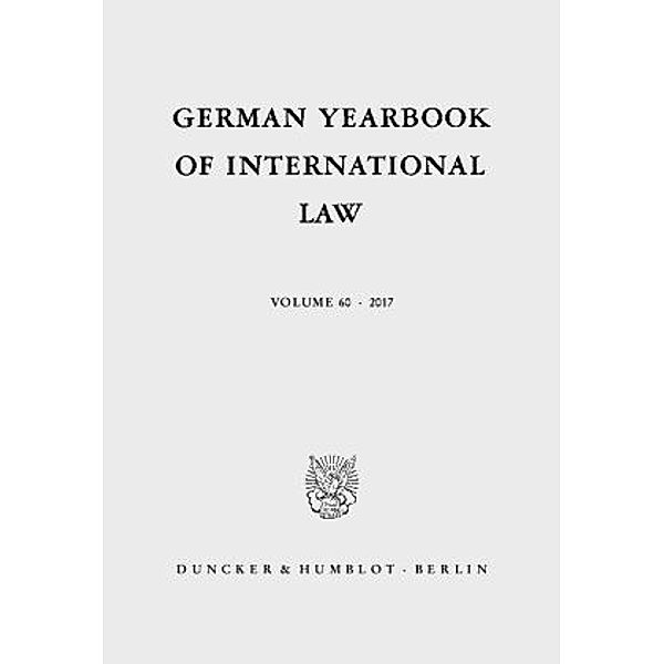 German Yearbook of International Law / Jahrbuch für Internationales Recht.