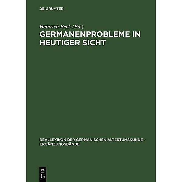 Germanenprobleme in heutiger Sicht / Reallexikon der Germanischen Altertumskunde - Ergänzungsbände Bd.1