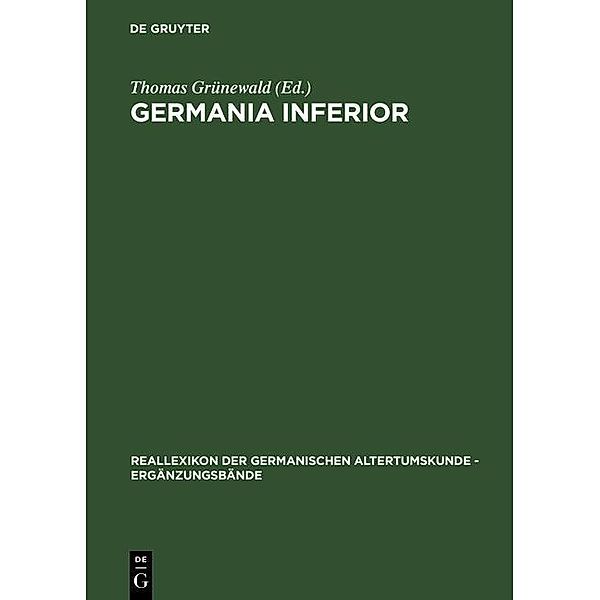Germania inferior / Reallexikon der Germanischen Altertumskunde - Ergänzungsbände Bd.28