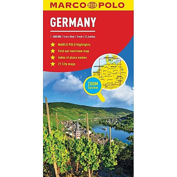 Germany Marco Polo Map, Marco Polo