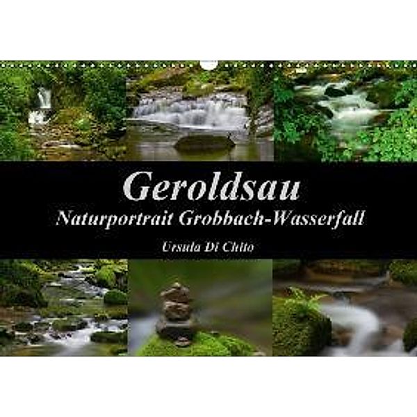 Geroldsau - Naturportrait Grobbach-Wasserfall (Wandkalender 2016 DIN A3 quer), Ursula Di Chito