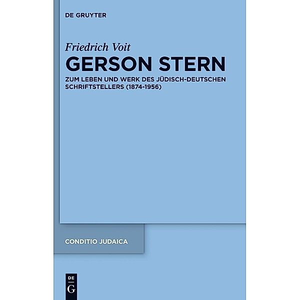 Gerson Stern / Conditio Judaica Bd.86, Friedrich Voit