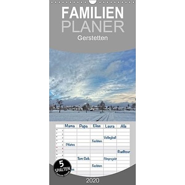 Gerstetten - Familienplaner hoch (Wandkalender 2020 , 21 cm x 45 cm, hoch), Klaus Rohwer