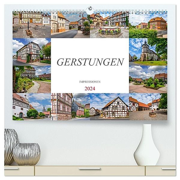 Gerstungen Impressionen (hochwertiger Premium Wandkalender 2024 DIN A2 quer), Kunstdruck in Hochglanz, Dirk Meutzner