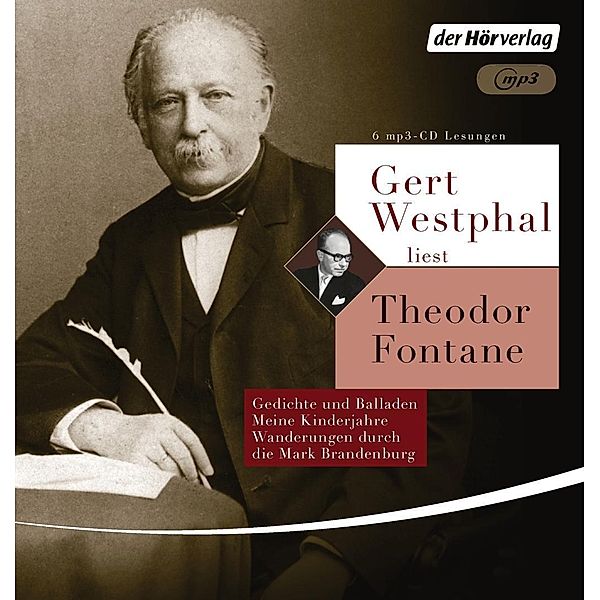 Gert Westphal liest: Theodor Fontane, 6 Audio-CD, 6 MP3, Theodor Fontane
