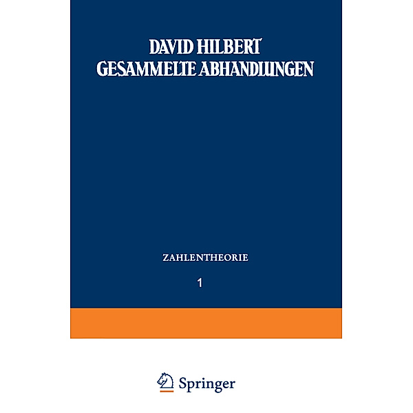 Gesammelte Abhandlungen, David Hilbert