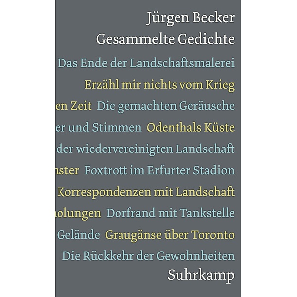 Gesammelte Gedichte, Jürgen Becker