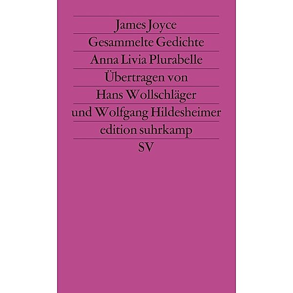 Gesammelte Gedichte. Anna Livia Plurabelle, James Joyce