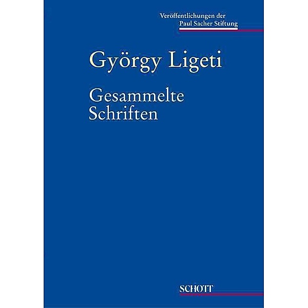 Gesammelte Schriften, György Ligeti