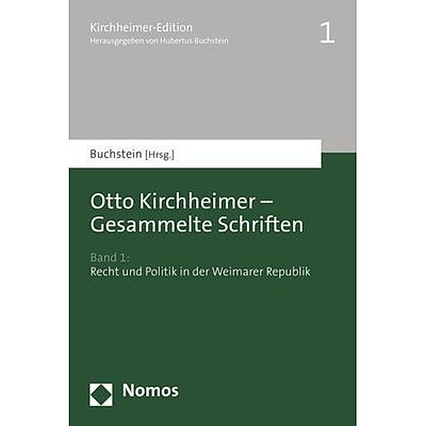 Gesammelte Schriften.Bd.1, Otto Kirchheimer