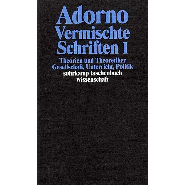 Gesammelte Schriften in 20 Bänden, Theodor W. Adorno