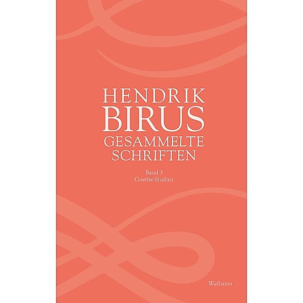 Gesammelte Schriften / Münchener Universitätsschriften. Münchener Komparatistische Studien Bd.14, Hendrik Birus
