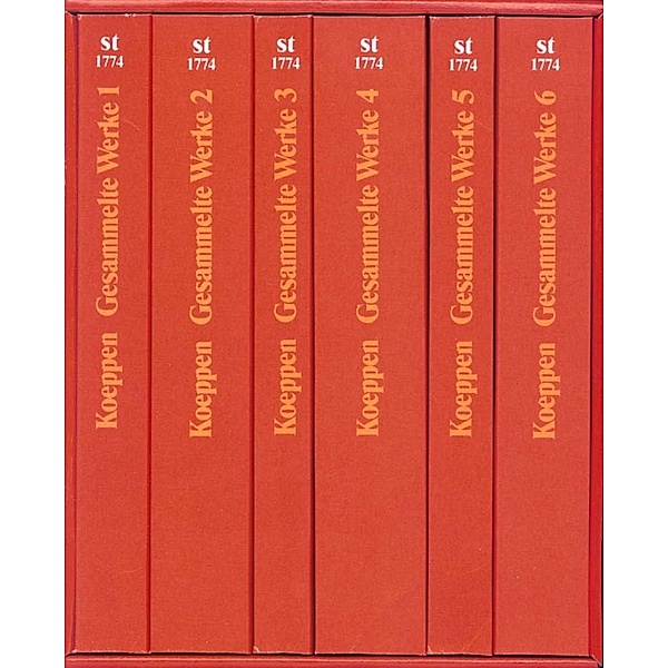 Gesammelte Werke in sechs Bänden in den suhrkamp taschenbüchern, 6 Teile, Wolfgang Koeppen