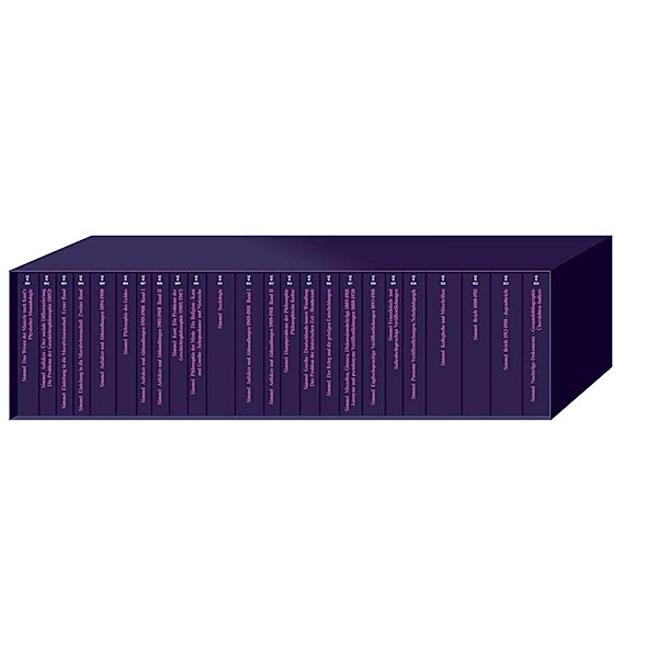 Gesamtausgabe in 24 Bänden, 24 Teile, Georg Simmel