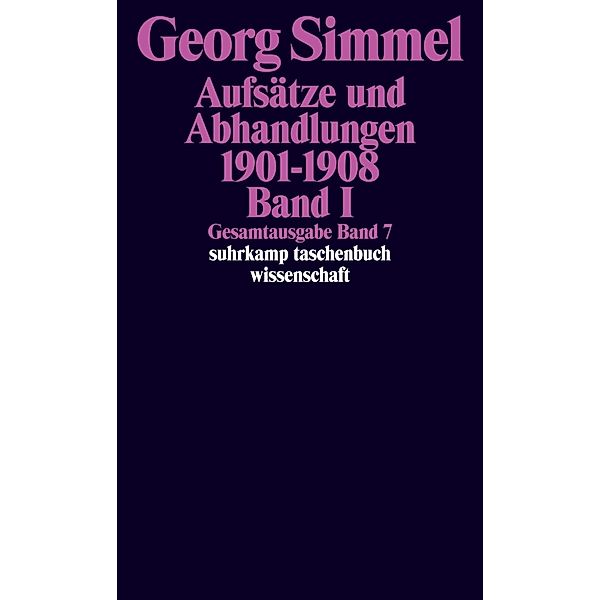 Gesamtausgabe in 24 Bänden.Bd.1, Georg Simmel