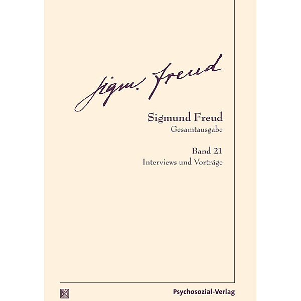 Gesamtausgabe (SFG), Band 21, Sigmund Freud