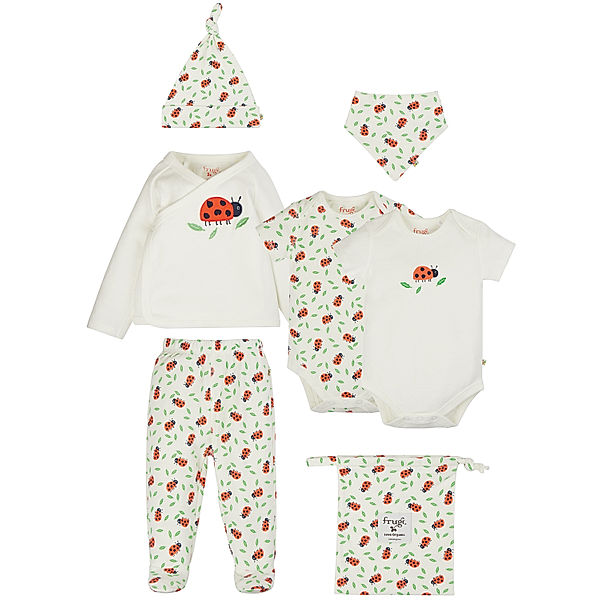 frugi Geschenk-Set LADYBIRD 6-teilig in weiß