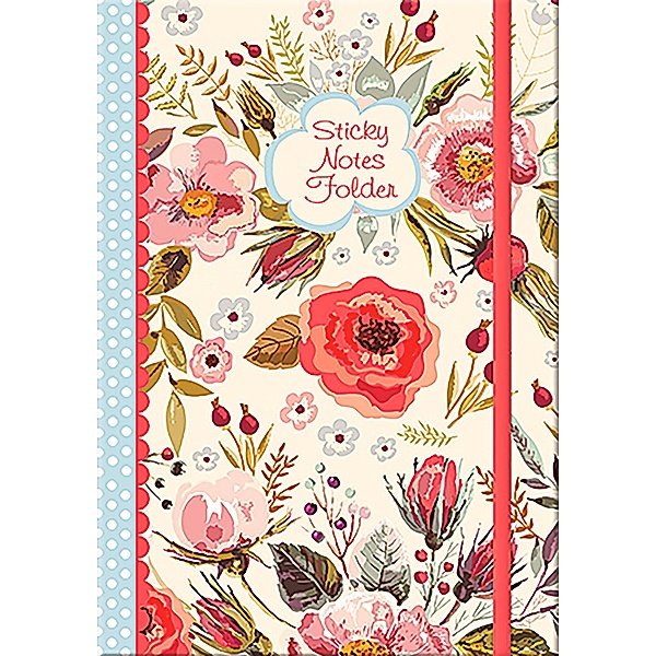 Geschenkbuch mit Haftnotizen - Vintage Blooms