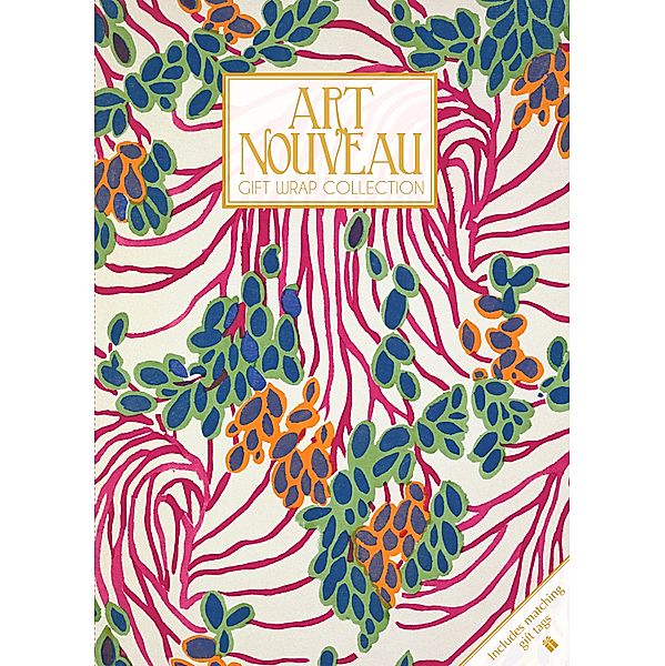 Geschenkpapier Art Nouveau, 10 Bögen je 480 x 698 mm