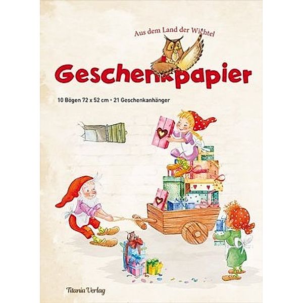 Geschenkpapier - Aus dem Land der Wichtel