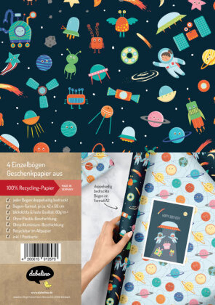 Geschenkpapier-Set für Kinder: Weltall Astronauten, Raketen, Weltraum |  Weltbild.at