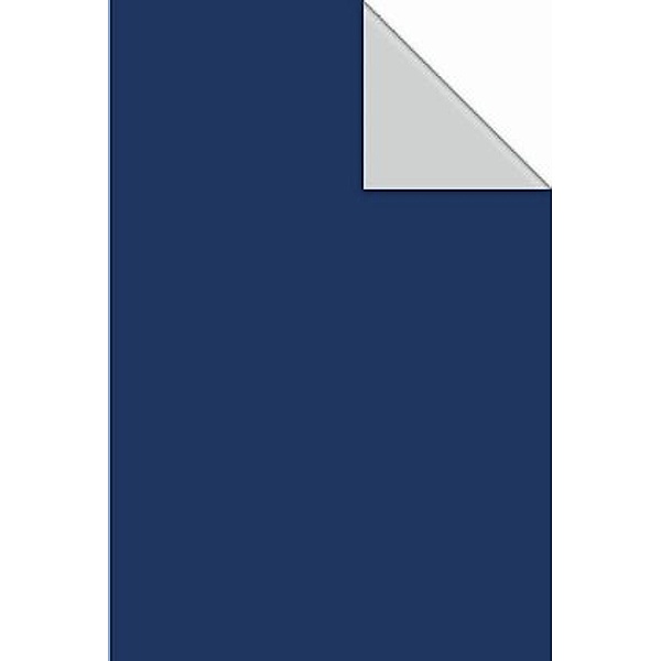 Geschenkpapier Uni Reverse blau (Rolle, 50 cm)