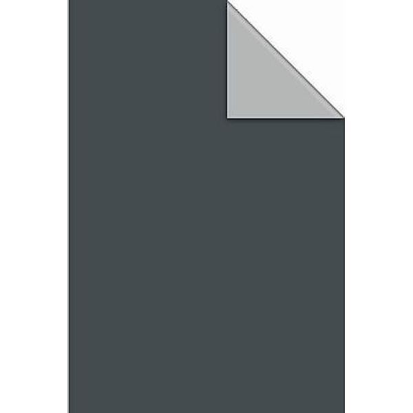 Geschenkpapier Uni Reverse grau dunkel (Rolle, 70 cm)