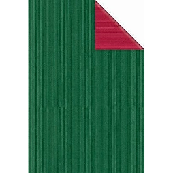 Geschenkpapier Uni Reverse grün (Rolle, 30 cm)