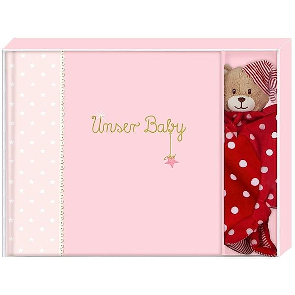 Geschenkset BABY GLÜCK – UNSER BABY 2-telig in rosa