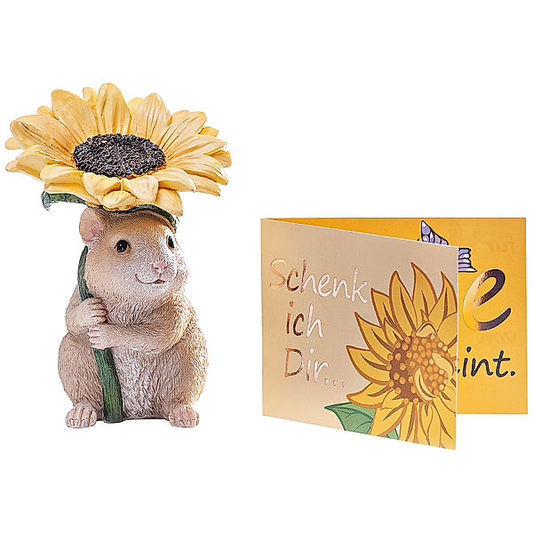 Geschenkset Mutmach-Hamster Sunny inkl. Grusskarte