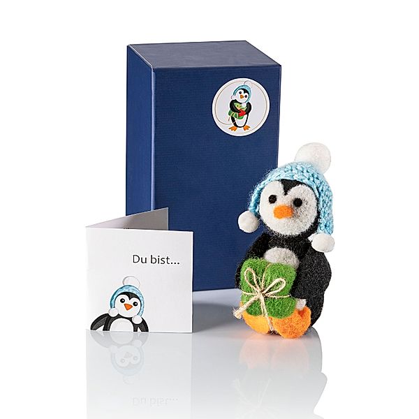 Geschenkset Pinguin Theo Filz